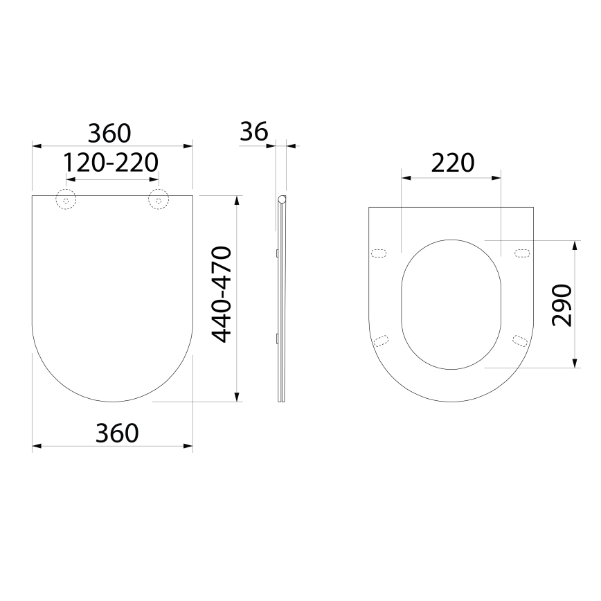 Bruckner - Abattant de toilettes SoftClose FULDA SLIM blanc