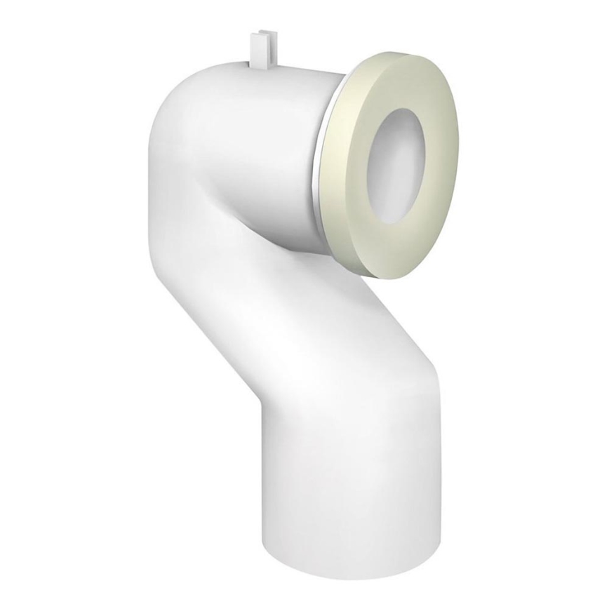 Bruckner - Connettore per Wc a 90° Offset 11 cm bianco