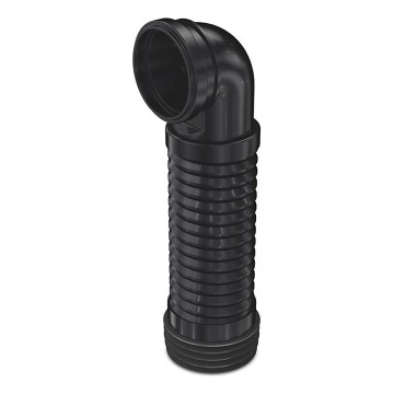 Bruckner - Flexibler Anschluss für wandhängende Toilettenschüssel 90° 20,5-37 cm schwarz