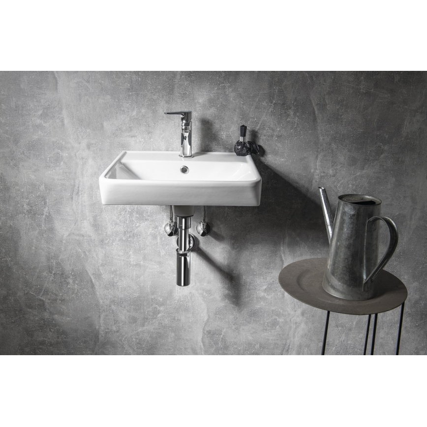 Bruckner - Lavabo da incasso NEON 45x41,5 cm ceramica/bianco