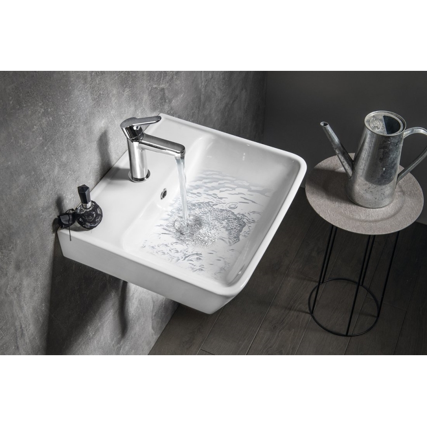 Bruckner - Lavabo da incasso NEON 45x41,5 cm ceramica/bianco