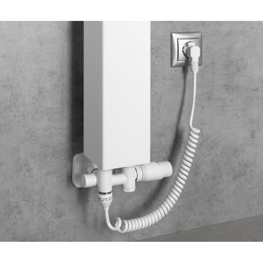 Bruckner - Lot de raccordement thermostatique pour raccordement central WICHER COMBI blanc