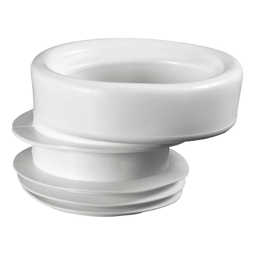 Bruckner - Manicotto di scarico per WC fisso, eccentrico bianco