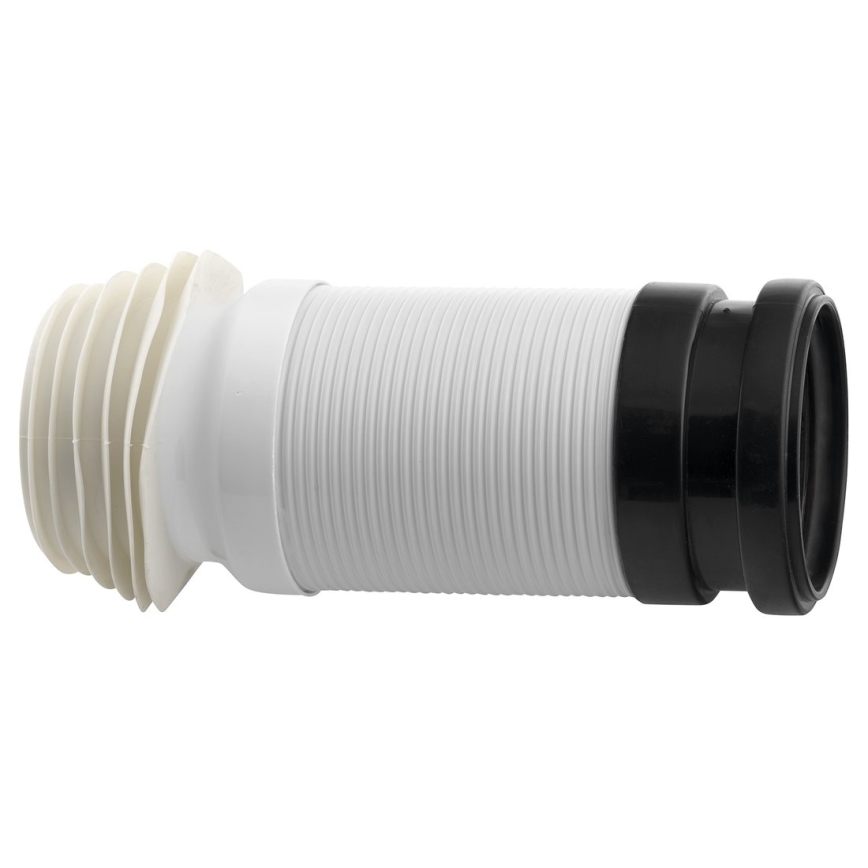Bruckner - Raccord flexible pour cuvette de WC 45 cm blanc/noir