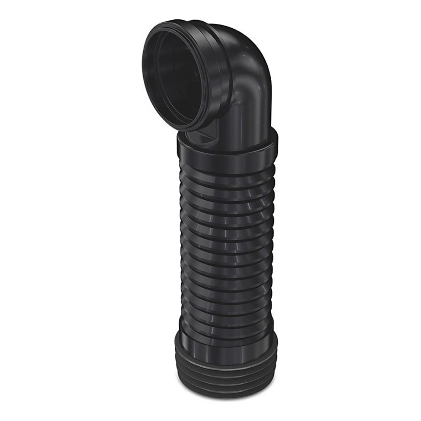 Bruckner - Raccord flexible pour cuvette de WC suspendue 90° 20,5-37 cm noir