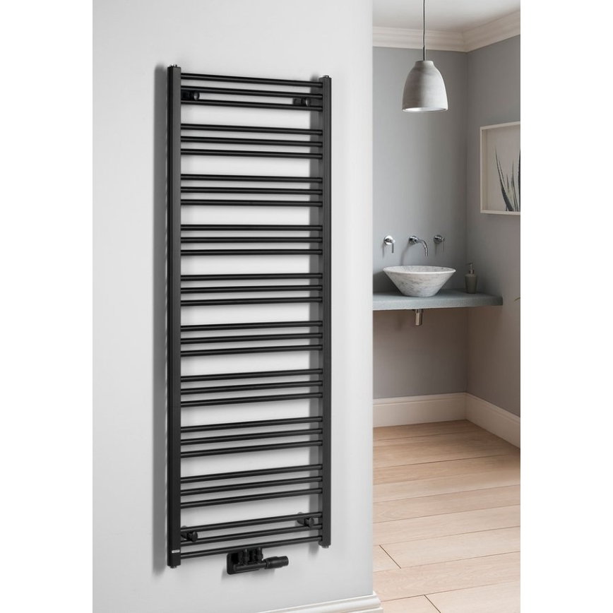 Bruckner - Radiatore da bagno ALBRECHT 157x60 cm nero opaco
