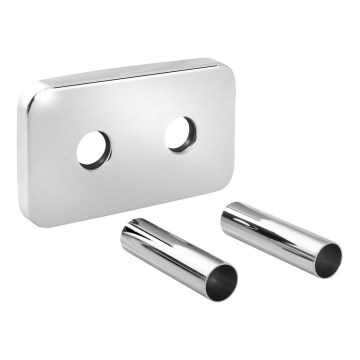 Bruckner - Rosette de couverture pour le raccordement central WICHER chrome brillant