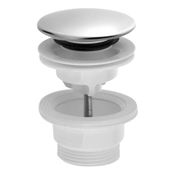 Bruckner - Scarico del lavandino CLICK-CLACK diametro 6,3 cm acciaio inossidabile