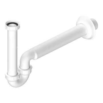 Bruckner - Sifone per lavabo/bidet basso DN40 bianco