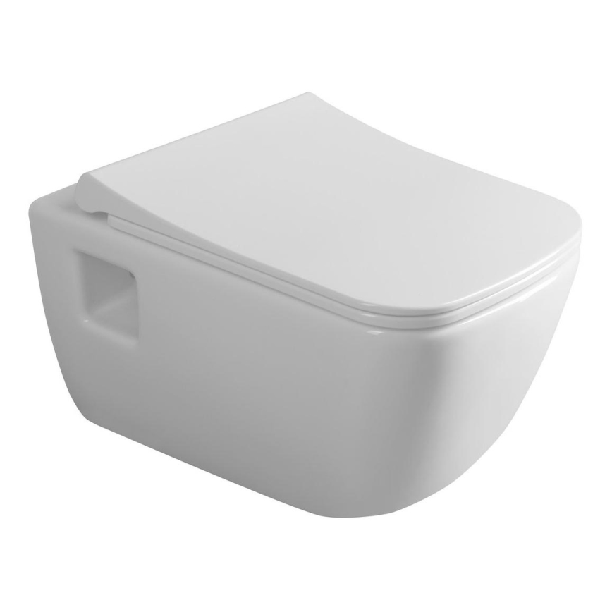 Bruckner - Toilettes suspendues Rimless WALTER céramique/blanc