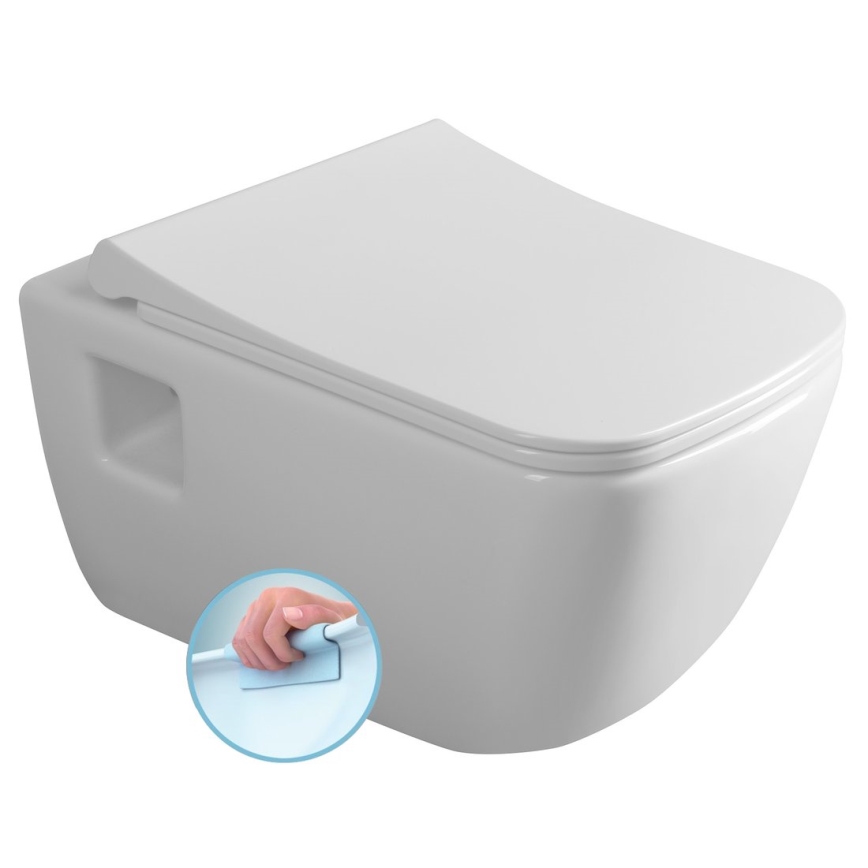 Bruckner - Toilettes suspendues Rimless WALTER céramique/blanc