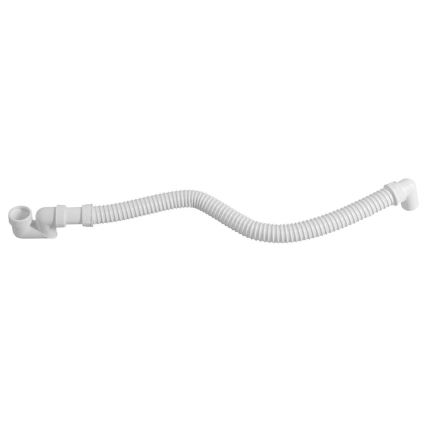 Bruckner - Tubo di collegamento flessibile elbow 80 cm bianco