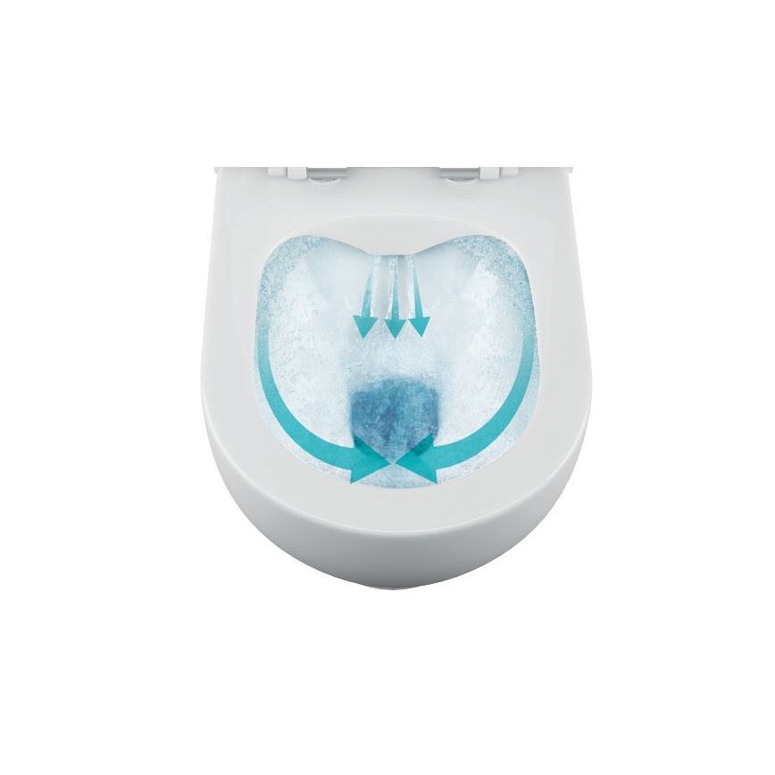 Bruckner - Wandhängende Toilette Rimless WALTER Keramik/weiß