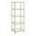 Bücherregal GLASY 40x125x30 cm gold