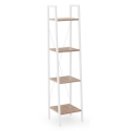 Bücherregal NARVIK 148x34 cm weiß / Eiche Sonoma