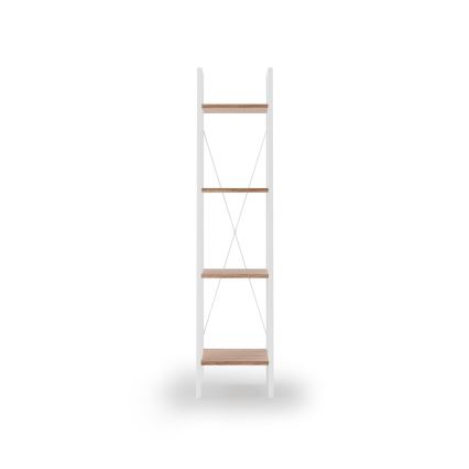 Bücherregal NARVIK 148x34 cm weiß / Eiche Sonoma