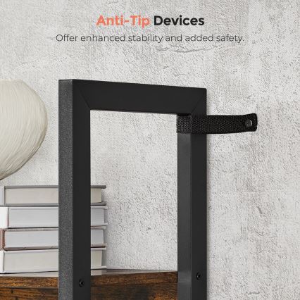 Bücherregal NAVARO braun/schwarz