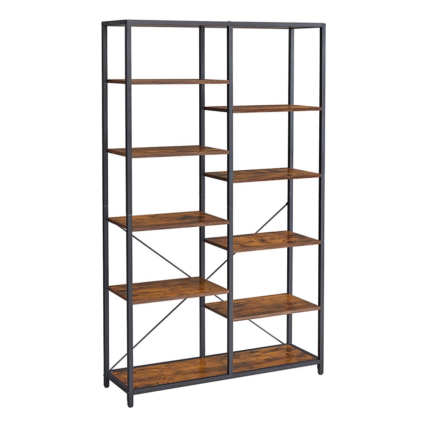 Bücherregal NAVARO braun/schwarz