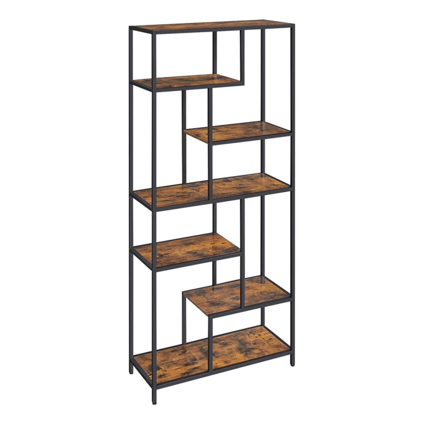 Bücherregal NAVARO braun/schwarz