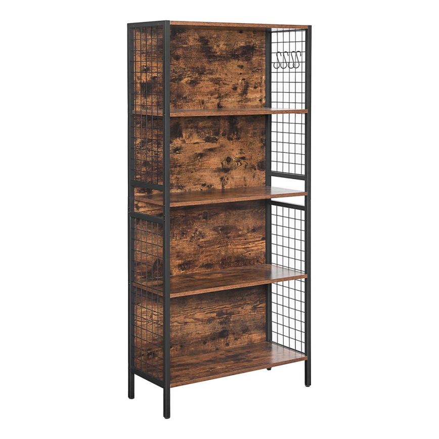 Bücherregal NAVARO braun/schwarz