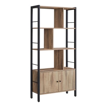 Bücherregal NAVARO braun/schwarz