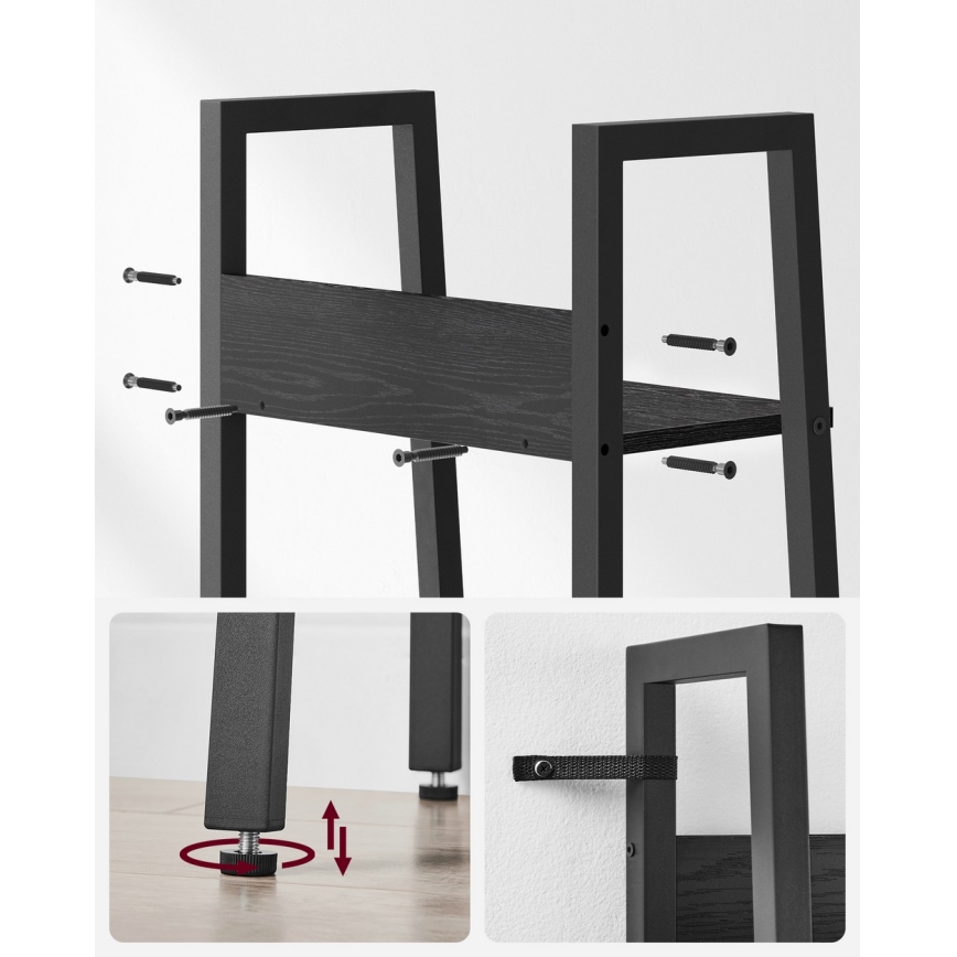 Bücherregal NAVARO schwarz