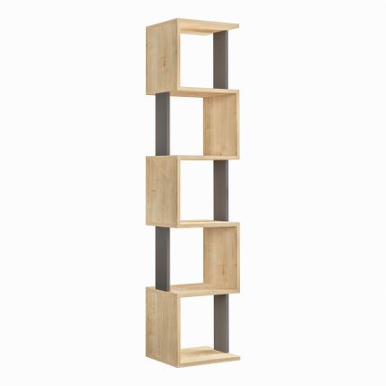 Bücherregal PIRI 161x35 cm braun/anthrazit
