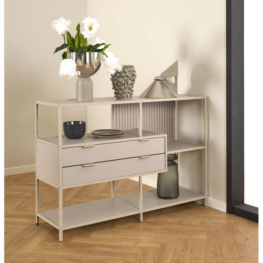 Bücherregal SARON 114x78 cm grau