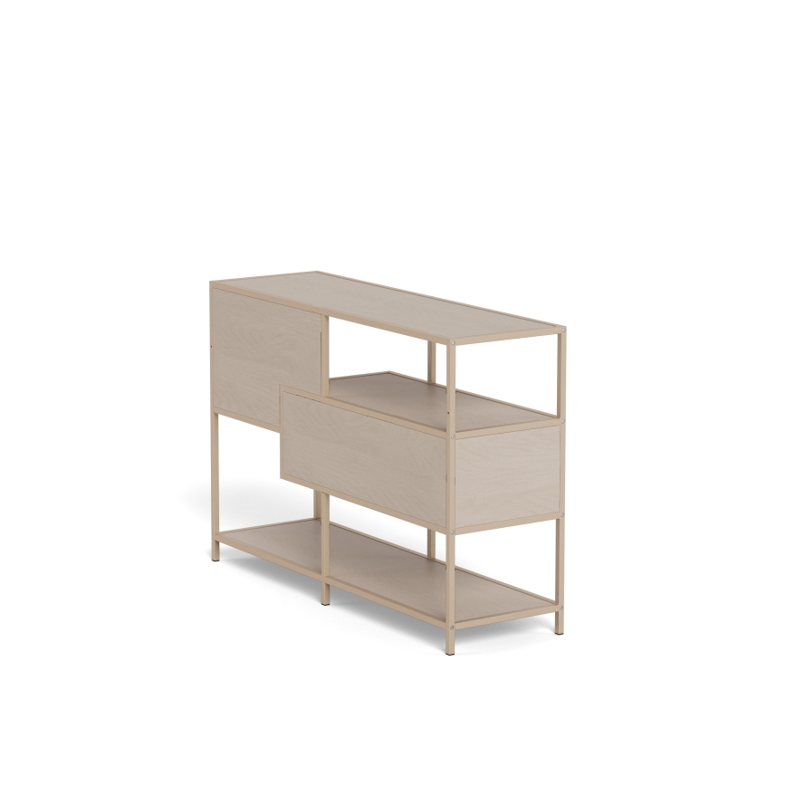 Bücherregal SARON 114x78 cm grau