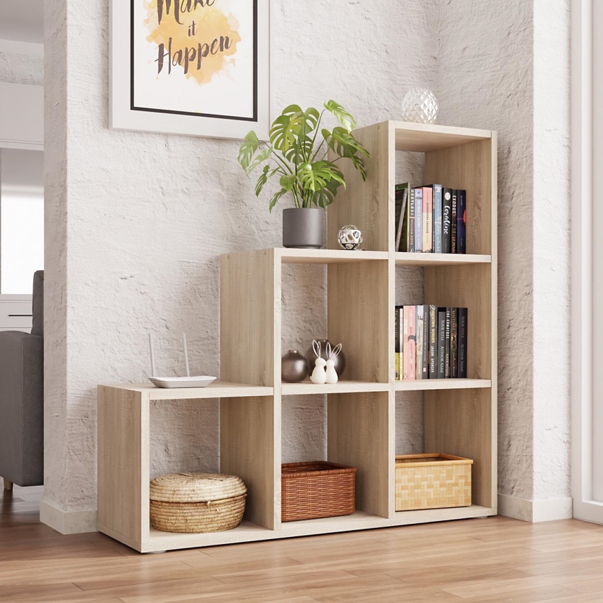 Bücherregal TRIO 108x105 cm Eiche Sonoma