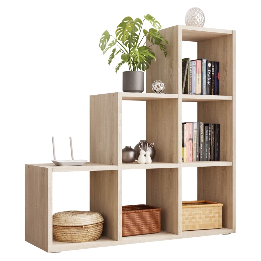 Bücherregal TRIO 108x105 cm Eiche Sonoma