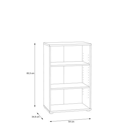 Bücherregal URAN Artisan-Eiche