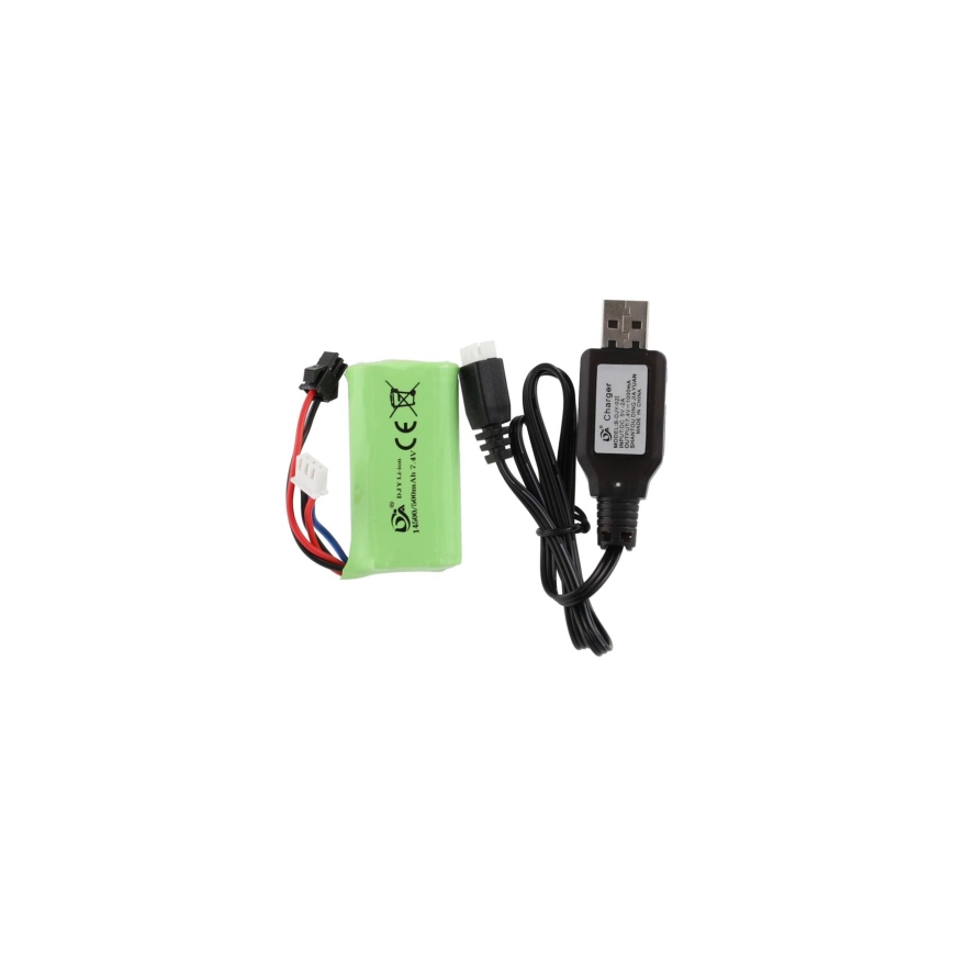 Buggy radiocommandé 7,4 V/500 mAh — bleu/orange