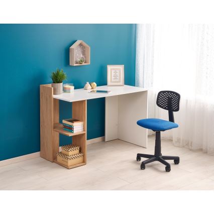 Bureau COZYRA chêne/blanc