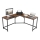 Bureau d'angle SOLEA marron/noir