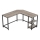 Bureau d'angle SOLEA marron/noir