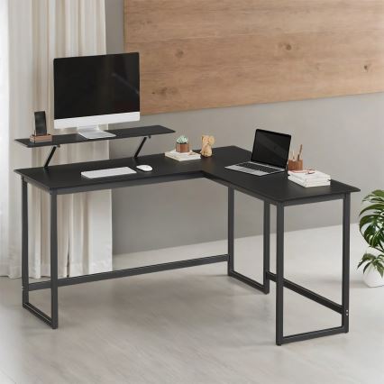 Bureau d'angle SOLEA noir