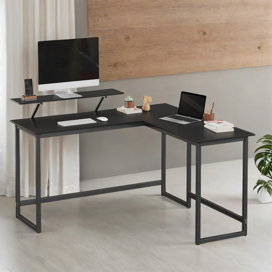 Bureau d'angle SOLEA noir