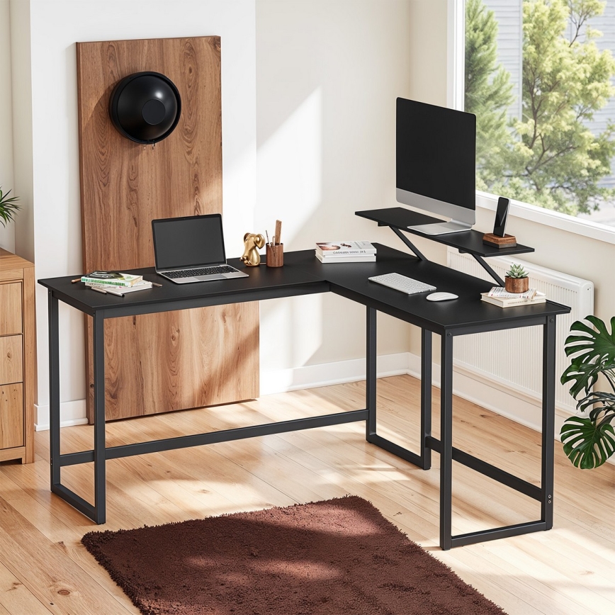 Bureau d'angle SOLEA noir