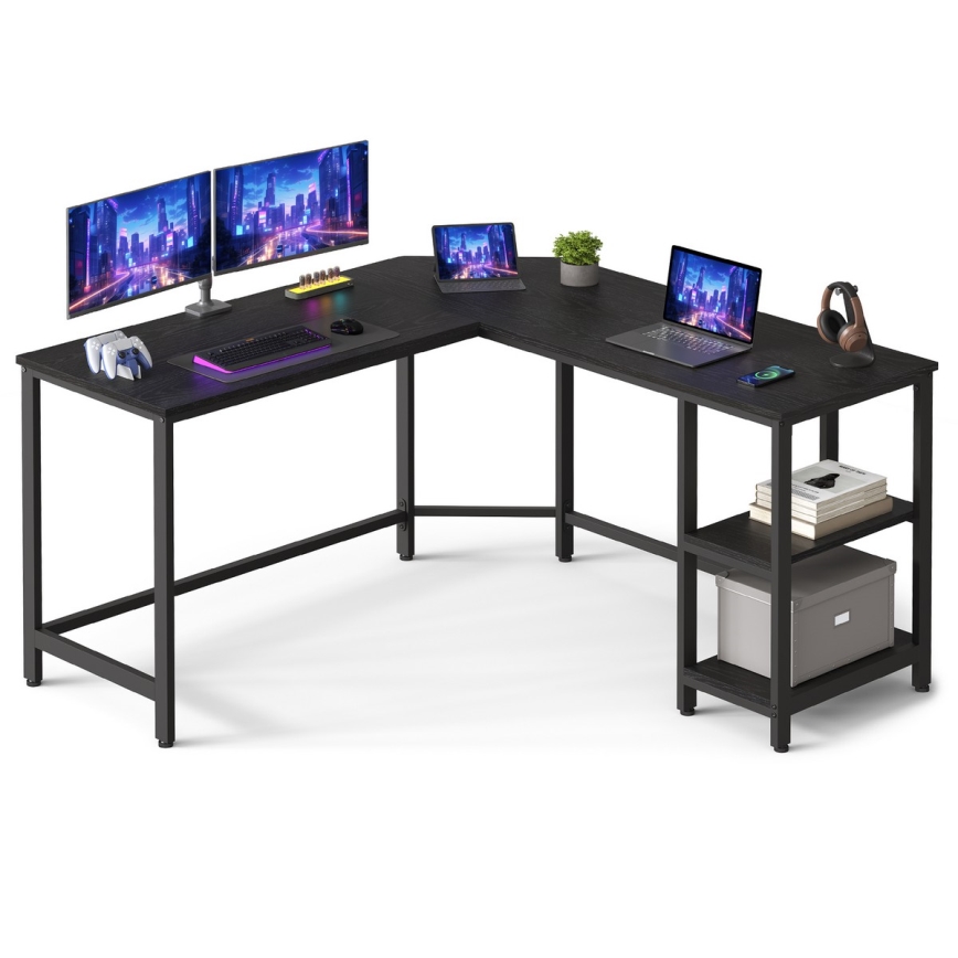Bureau d'angle SOLEA noir