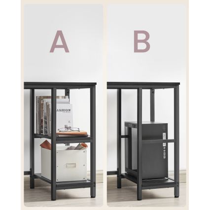 Bureau d'angle SOLEA noir
