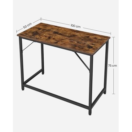 Bureau SOLEA marron/noir