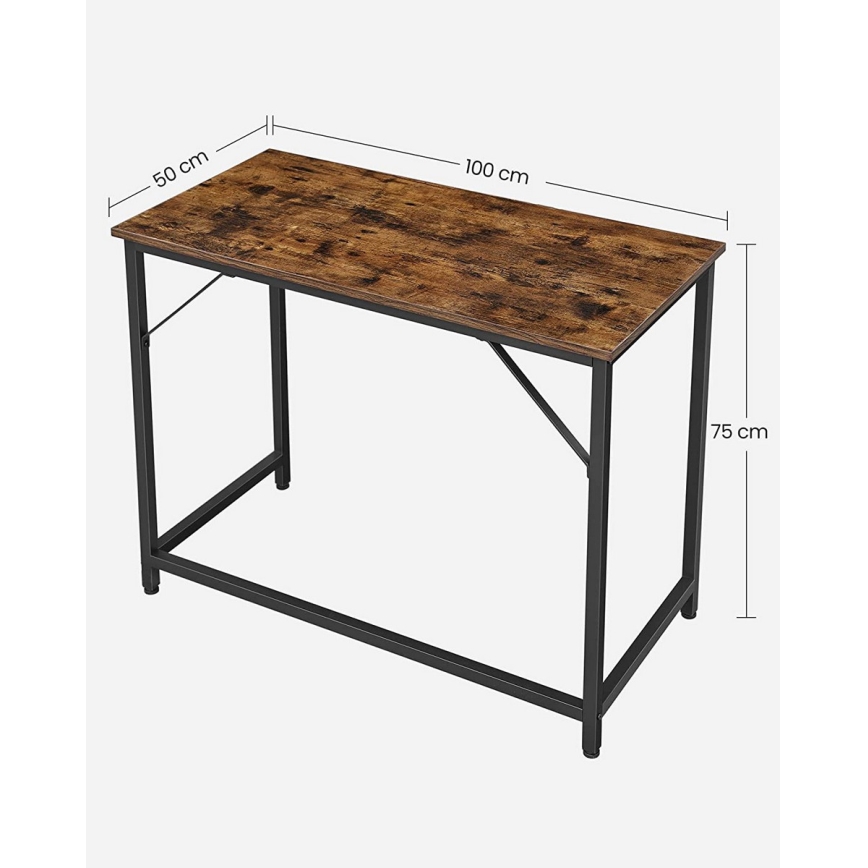 Bureau SOLEA marron/noir