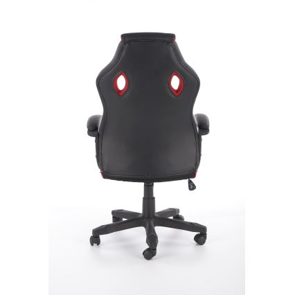 Bürostuhl HELO schwarz/rot