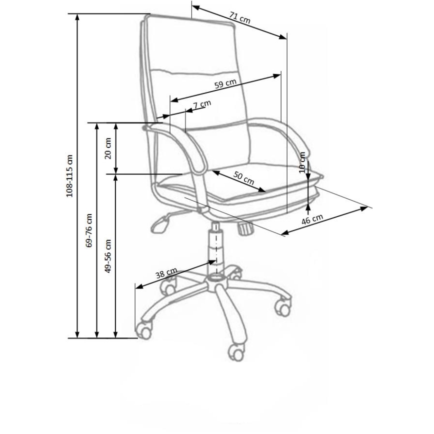 Bürostuhl LOMI, schwarz