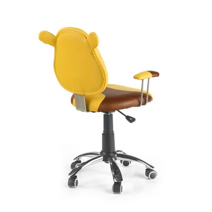 Bürostuhl TEDDY braun/gelb