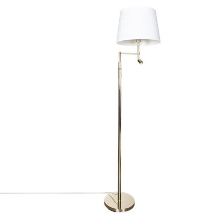 ByRydens - Lampada da terra LED ORLANDO 1xE27/5W/230V + LED/3W bianco/oro Ø 36 cm