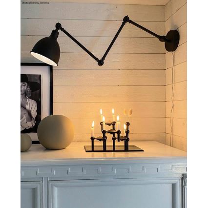 ByRydens - Applique dimmerabile BAZAR 1xE27/5W/230V nero
