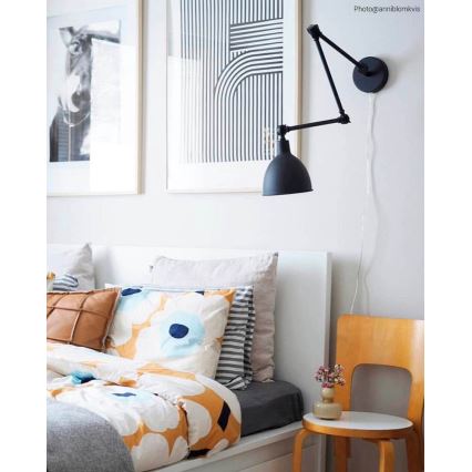 ByRydens - Dimmbare Wandleuchte BASAR 1xE27/5W/230V schwarz