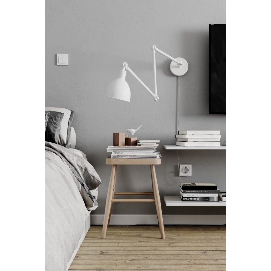 ByRydens - Applique dimmerabile BAZAR 1xE27/5W/230V bianco